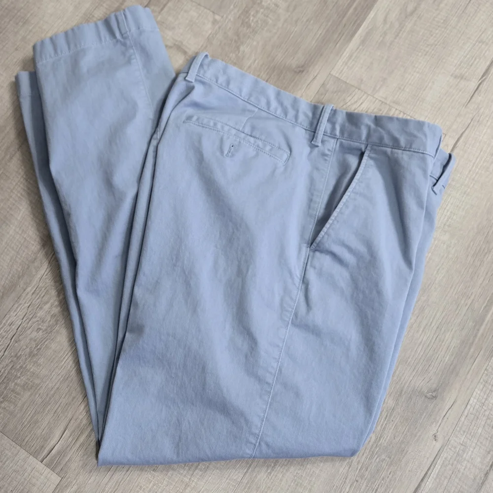 J.CREW Flex Straight Cotton Twill Light Blue Men's Casual Pants 36x32 - Picture 1 of 6